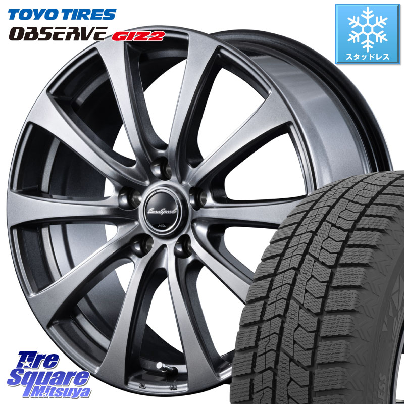 TOYO オブザーブ ギズ2 〇 2025年製 在庫●セール OBSERVE GIZ2 4本単位での販売 スタッドレス ミツヤ 205/55R16 MANARAY MID EuroSpeed G10 ホイール 16インチ 16 X 6.5J +53 5穴 114.3