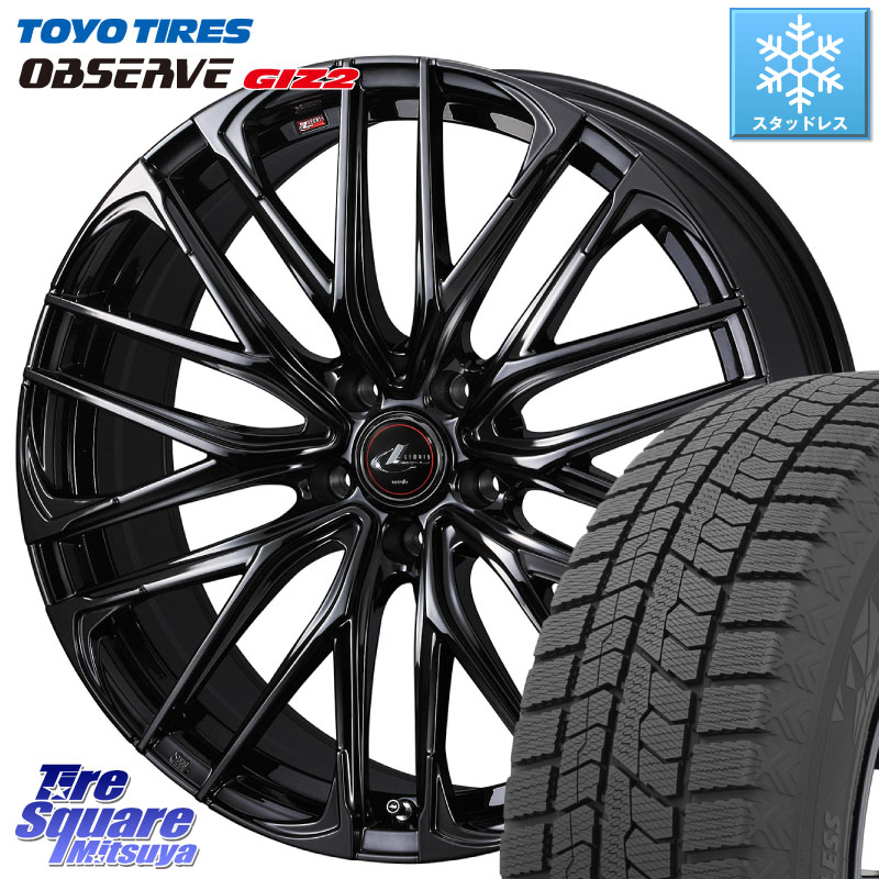 TOYO オブザーブ ギズ2 〇 OBSERVE GIZ2 スタッドレス ミツヤ 225/45R18WEDS 40966 レオニス LEONIS SK ホイール 18インチ 18X7.0J 47 5穴 114.3 RP6~8ステップワゴン CX-3 レヴォーグ P15キックス ZE1リーフ RC系オデッセイ前期 ジューク JUKE 日産 ティアナ 日産 エ|タイヤスクエアミツヤ