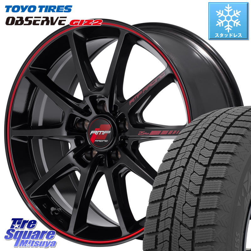 TOYO オブザーブ ギズ2 〇 OBSERVE GIZ2 スタッドレス ミツヤ 225/50R17MANARAY MID RMP RACING R25Plus ホイール 17インチ レーシング 17X7.0J 48 5穴 114.3 WRX-S4(VBH) ウィンダム アコード キザシ WRX S4｜タイヤスクエアミツヤ 95,640円