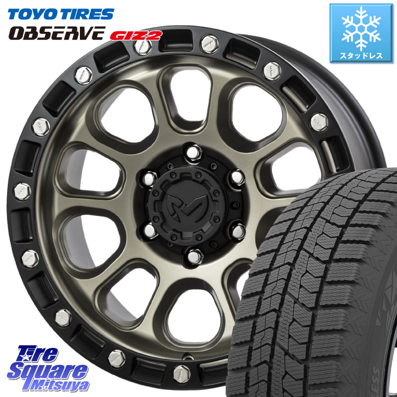 TOYO オブザーブ ギズ2 〇 OBSERVE GIZ2 スタッドレス ミツヤ 215/55R17 MKW M204 コヨーテブロンズ ホイール 17インチ 17 X 8.0J +38 5穴 114.3