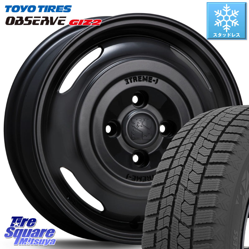 TOYO オブザーブ ギズ2 〇 2025年製 在庫● OBSERVE GIZ2 4本単位での販売 スタッドレス ミツヤ 165/60R14MLJ JOURNEY ジャーニー XTREME-J エクストリームJ ホイール 14インチ 14X4.5J 43 4穴 100 トッポBJ エブリイ ワゴン|タイヤスクエアミツヤ