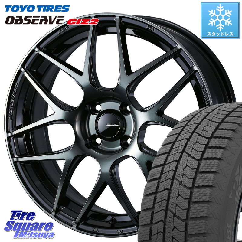 TOYO オブザーブ ギズ2 〇 2025年製 在庫● OBSERVE GIZ2 4本単位での販売 スタッドレス ミツヤ 185/60R15 WEDS 74158 SA-27R ウェッズ スポーツ WBC ホイール 15インチ 15 X 6.0J +38 4穴 100 アクア ヤリス 130系ヴィッツ