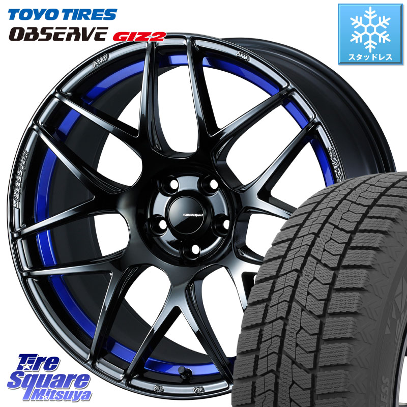 TOYO オブザーブ ギズ2 〇 OBSERVE GIZ2 スタッドレス ミツヤ 245/50R18 WEDS 74234 SA-27R ウェッズ スポーツ ホイール 18インチ 18 X 8.0J +42 5穴 114.3