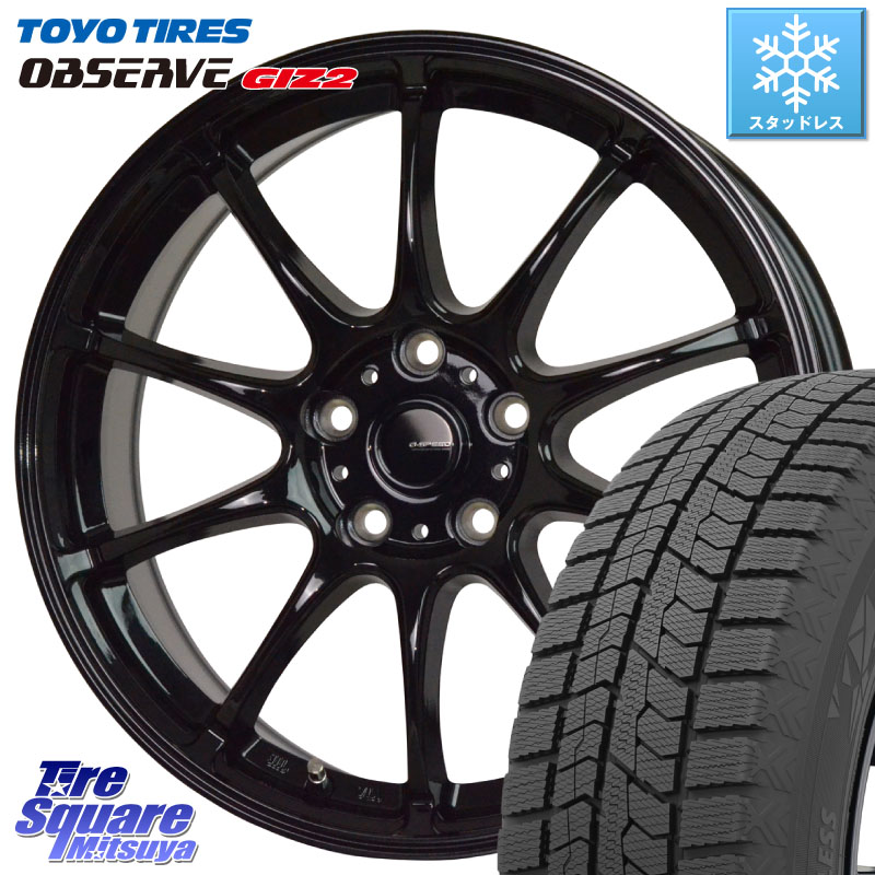 TOYO オブザーブ ギズ2 〇 OBSERVE GIZ2 スタッドレス ミツヤ 215/50R17 HotStuff G.SPEED G-07 ホイール 17インチ ジースピード 17 X 7.0J +55 5穴 114.3 レヴォーグ