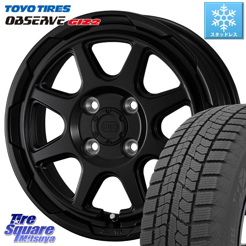 TOYO オブザーブ ギズ2 〇 OBSERVE GIZ2 スタッドレス ミツヤ 175/70R14WEDS STADTBERGE BLK スタットベルク ホイール 14インチ 14X4.5J 45 4穴 100 Mx27/37/47Sソリオ・MB37SデリカD2 デリカD:2 D2|タイヤスクエアミツヤ