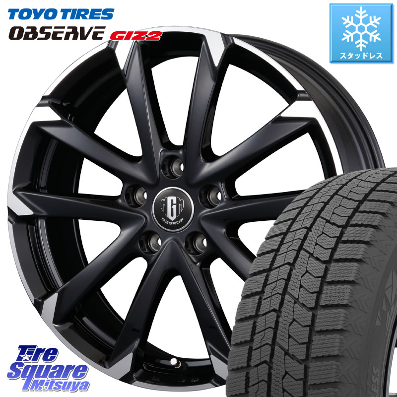 TOYO オブザーブ ギズ2 〇 OBSERVE GIZ2 スタッドレス ミツヤ 215/60R16 KOSEI MZ-GROW C52S ホイール 16インチ 16 X 6.5J +53 5穴 114.3 WR-V CX-3 RC系オデッセイ前期