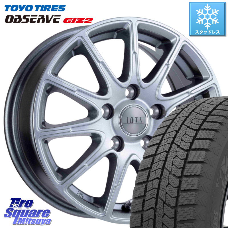 TOYO オブザーブ ギズ2 〇 OBSERVE GIZ2 スタッドレス ミツヤ 215/50R17 阿部商会 TIRADO IOTA イオタ ホイール 17インチ 17 X 7.0J +45 5穴 100