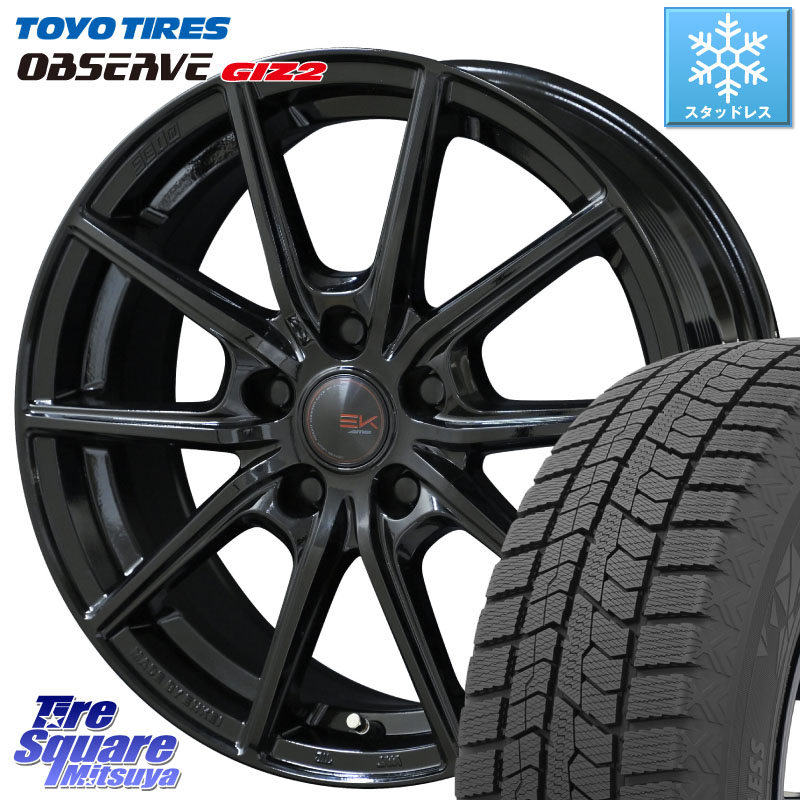 TOYO オブザーブ ギズ2 〇 2025年製 在庫● OBSERVE GIZ2 4本単位での販売 スタッドレス ミツヤ 195/65R15 KYOHO SEIN EK ザインEK ホイール 15インチ 15 X 6.0J +45 5穴 100 210系カローラスポーツ 50系プリウス
