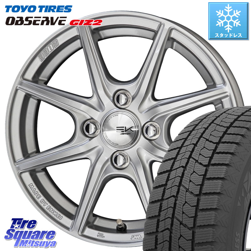 TOYO オブザーブ ギズ2 〇 OBSERVE GIZ2 スタッドレス ミツヤ 175/65R14 KYOHO SEIN EK ザインEK ホイール 14インチ 14 X 5.5J +43 4穴 100 E11ノート