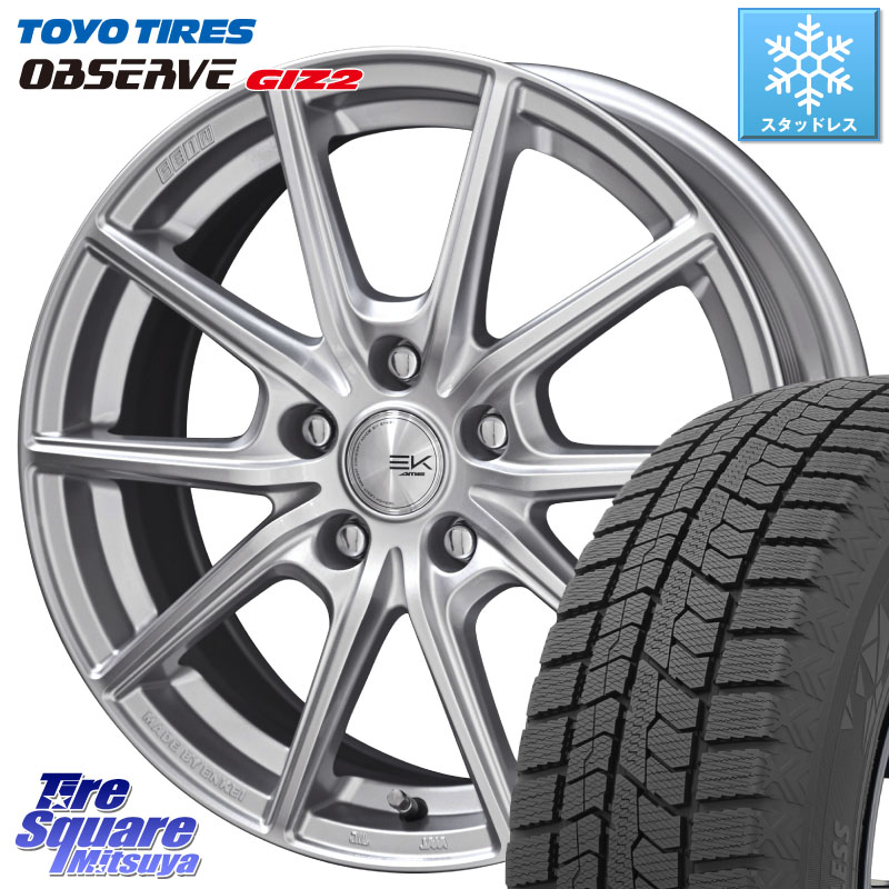 TOYO オブザーブ ギズ2 〇 OBSERVE GIZ2 スタッドレス ミツヤ 225/55R17KYOHO SEIN EK ザインEK ホイール 17インチ 17X7.0J 42 5穴 114.3 MAZDA6 10系アルファード スカイラインセダン 日産 シーマ 日産 フーガ FUGA 日産｜タイヤスクエアミツヤ