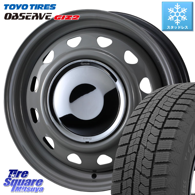 TOYO オブザーブ ギズ2 〇 OBSERVE GIZ2 スタッドレス ミツヤ 165/65R14 WEDS NeoCarrow ネオキャロ グレー スチール ホイール 14インチ 14 X 4.5J +45 4穴 100 デリカミニ4WD キャスト[アクティバ] ハスラー ピクシスジョイ[Cグレード] ハイゼット アゲトラCustom車用 38,350円