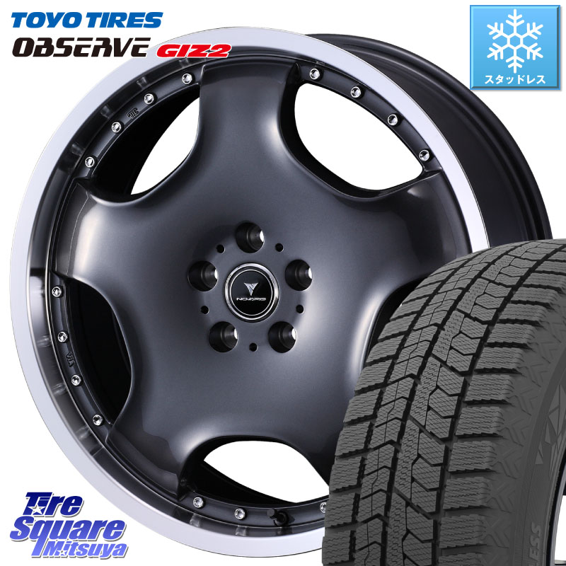 TOYO オブザーブ ギズ2 〇 OBSERVE GIZ2 スタッドレス ミツヤ 225/45R18 WEDS NOVARIS ASSETE D1 特価● ホイール 18インチ ノヴァリス アセット 18 X 7.0J +40 5穴 114.3 90系ノア ヴォクシー プリウスアルファ リーフ RP6～8ステップワゴン
