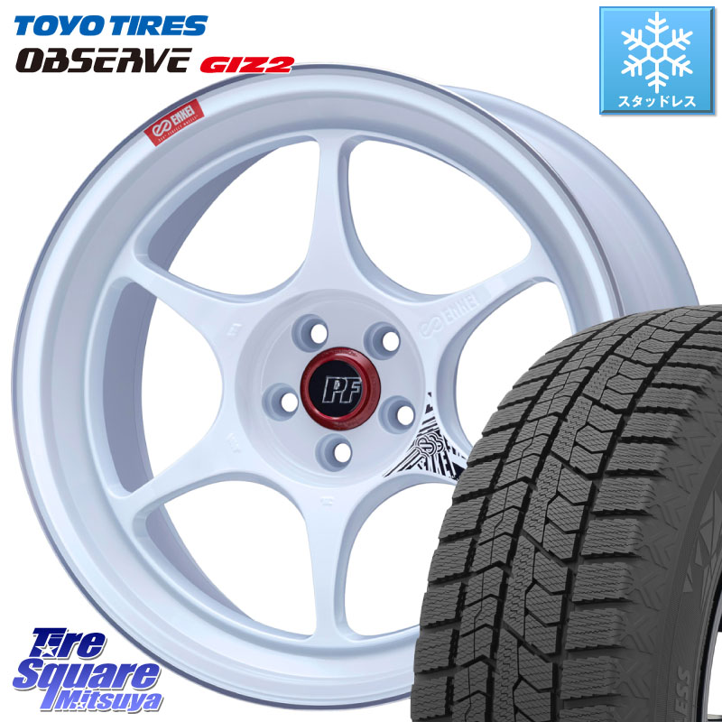 TOYO オブザーブ ギズ2 〇 OBSERVE GIZ2 スタッドレス ミツヤ 205/50R17 ENKEI エンケイ PerformanceLine PF06 ホイール 17インチ 17 X 7.0J +45 5穴 114.3 GU系インプレッサ フロンクス
