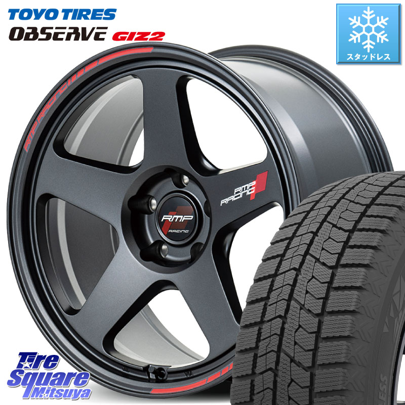 TOYO オブザーブ ギズ2 〇 OBSERVE GIZ2 スタッドレス ミツヤ 215/50R17MANARAY MID RMP RACING TR50 ホイール 17インチ レーシング 17X7.5J 40 5穴 100 エクシーガ｜タイヤスクエアミツヤ