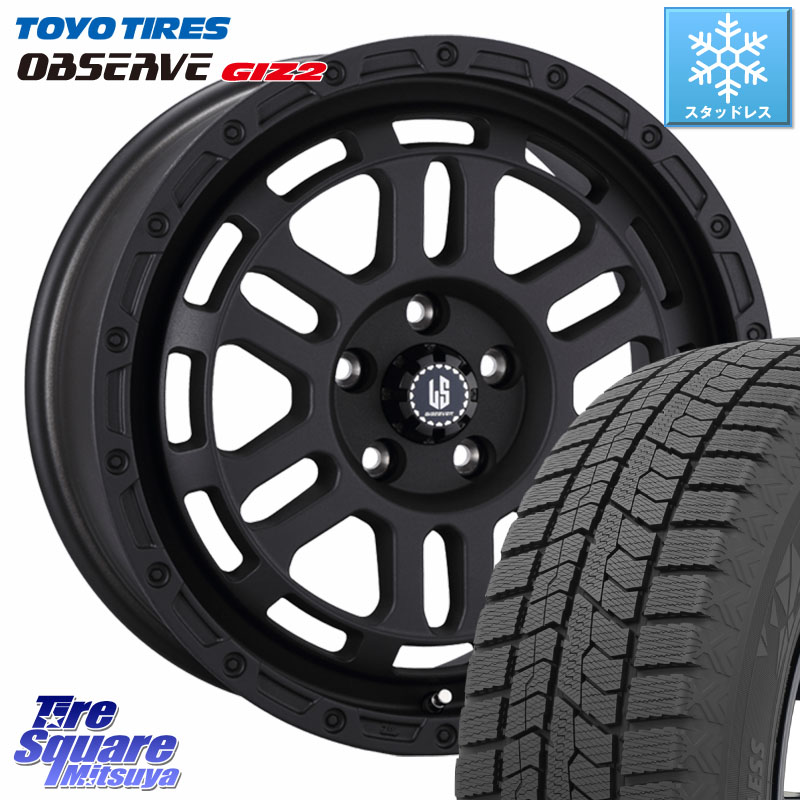 TOYO オブザーブ ギズ2 〇 OBSERVE GIZ2 スタッドレス ミツヤ 245/50R18 阿部商会 LA STRADA DISCOVER ホイール 18インチ 18 X 8.0J +40 5穴 114.3