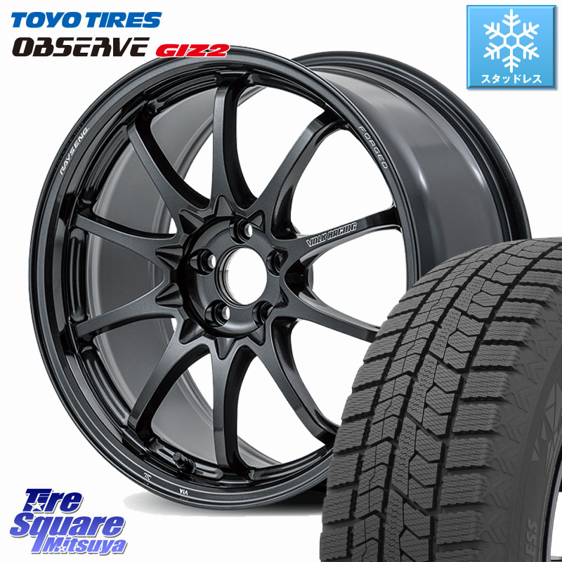 TOYO オブザーブ ギズ2 〇 OBSERVE GIZ2 スタッドレス ミツヤ 215/55R17RAYS 【欠品次回3~4月】 CE28N-plus VOLK RACING 鍛造 ホイール 17インチ 17X8.0J 38 5穴 114.3 アコード｜タイヤスクエアミツヤ