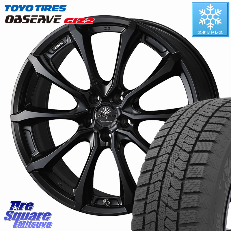 TOYO オブザーブ ギズ2 〇 OBSERVE GIZ2 スタッドレス ミツヤ 215/45R18 WEDS Kranze Versam 030EVO ホイール 18インチ クレンツェ ヴェルサム 18 X 7.5J +48 5穴 100