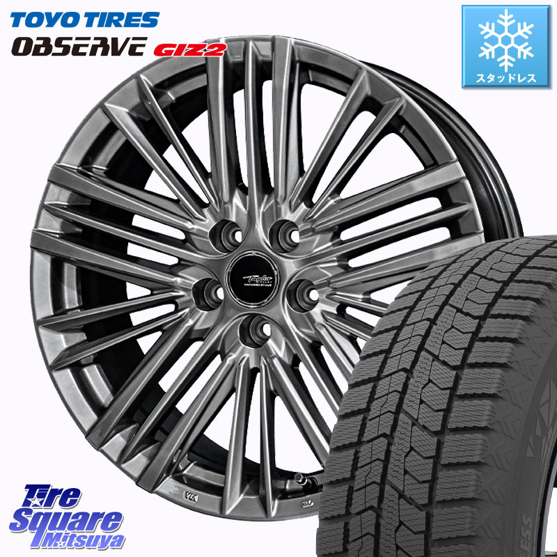 TOYO オブザーブ ギズ2 〇 OBSERVE GIZ2 スタッドレス ミツヤ 225/55R17 KYOHO TAYLOR TL-1 平座仕様(レクサス・トヨタ専用) ホイール 17インチ 17 X 6.5J +40 5穴 114.3 10系アルファード