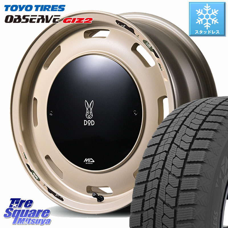 TOYO オブザーブ ギズ2 〇 2025年製 在庫● OBSERVE GIZ2 4本単位での販売 スタッドレス ミツヤ 165/70R14MANARAY MID x DOD ウシャリントバリ ホイール 14インチ 14X4.5J 45 4穴 100 Mx27/37/47Sソリオ・MB37SデリカD2 ハスラー MAx6S系ソリオ デリカD:2 D2 Kei ラピ｜タイヤスクエアミツヤ