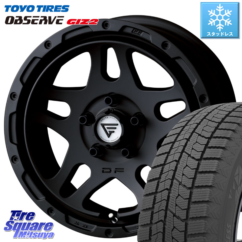 TOYO オブザーブ ギズ2 〇 OBSERVE GIZ2 スタッドレス ミツヤ 225/50R17 DELTA FORCE OVERLANDER ホイール 17インチ 17 X 7.0J +32 5穴 114.3