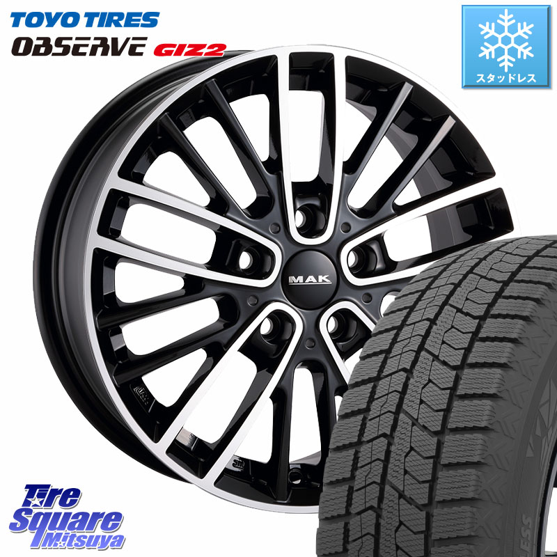 TOYO オブザーブ ギズ2 〇 2025年製 在庫● OBSERVE GIZ2 4本単位での販売 スタッドレス ミツヤ 205/65R16阿部商会 MAK CHELSE ホイール 16インチ 16X7.0J(MINI F60) 41 5穴 112 MINI ミニ クロスオーバー F60｜タイヤスクエアミツヤ