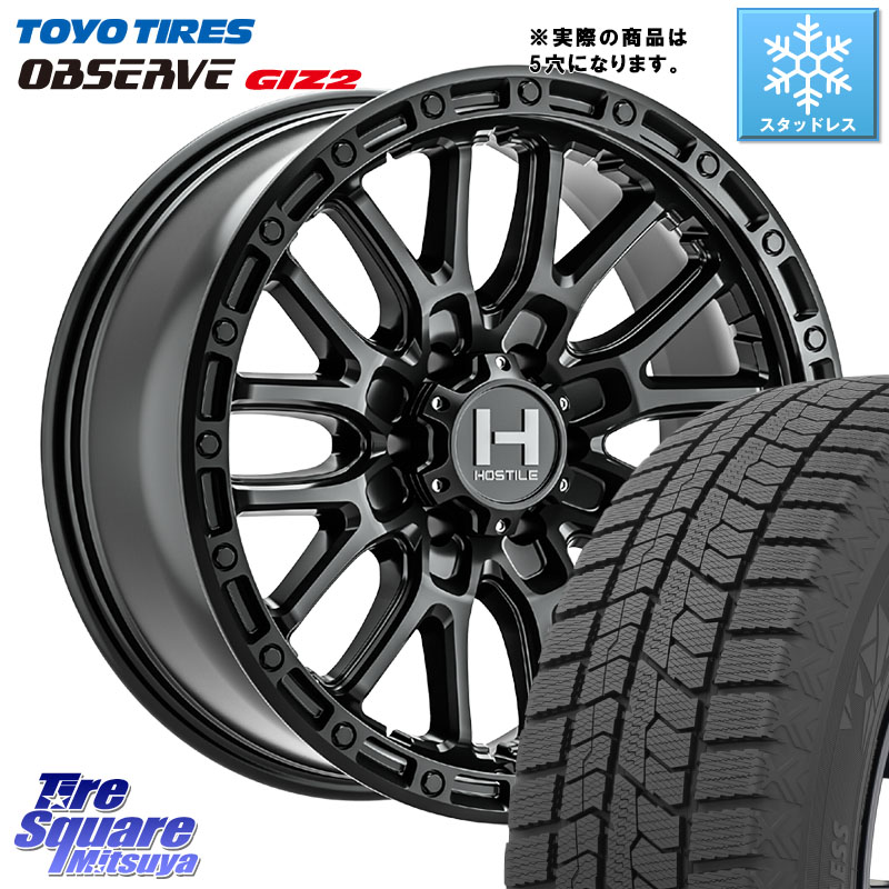 TOYO オブザーブ ギズ2 〇 OBSERVE GIZ2 スタッドレス ミツヤ 215/50R17 HOSTILE H135 RIDGE CREST JP SPEC ホイール 17インチ◇参考画像 17 X 8.0J +38 5穴 114.3