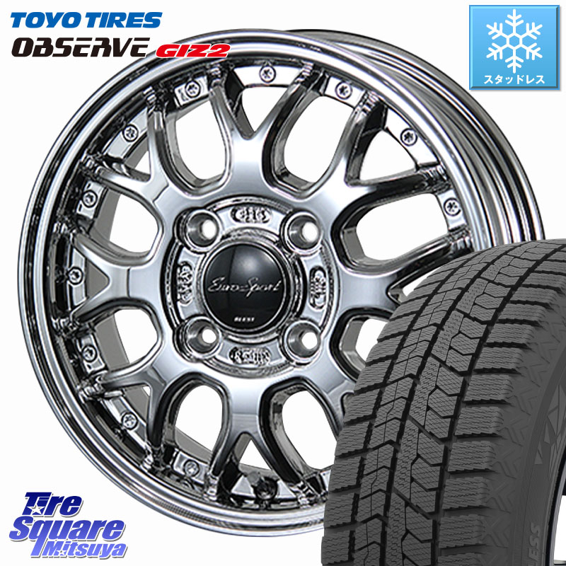 TOYO オブザーブ ギズ2 〇 OBSERVE GIZ2 スタッドレス ミツヤ 175/70R14BLEST EuroSport Type815 軽自動車専用 ホイール 14インチ 14X4.5J 45 4穴 100 Mx27/37/47Sソリオ・MB37SデリカD2 デリカD:2 D2|タイヤスクエアミツヤ
