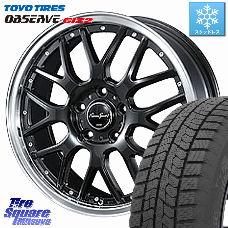 TOYO オブザーブ ギズ2 〇 OBSERVE GIZ2 スタッドレス ミツヤ 195/60R16 BLEST EuroSport Type815 ホイール 16インチ 16 X 6.0J +43 5穴 100