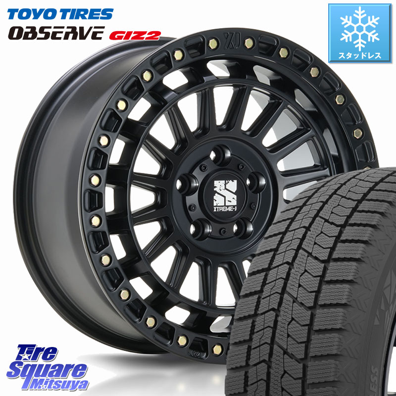 TOYO オブザーブ ギズ2 〇 2025年製 在庫●セール OBSERVE GIZ2 4本単位での販売 スタッドレス ミツヤ 205/55R16MLJ XJ08 XTREME-J ホイール 16インチ 16X7.0J 35 5穴 114.3 GRヤリスRSノーマルキャリパー|タイヤスクエアミツヤ