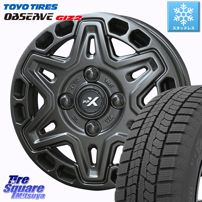 TOYO オブザーブ ギズ2 〇 OBSERVE GIZ2 スタッドレス ミツヤ 165/55R14KYOHO PPX MK6 ホイール 14インチ 14X4.5J 45 4穴 100 ハイゼットアゲトラCustom車用※軽自動車専用ホイール※ アルト系 ライフ ゼスト モコ 日産 アトレーワゴン キャリイ エブリイ アゲトラ|タイヤスクエアミツヤ