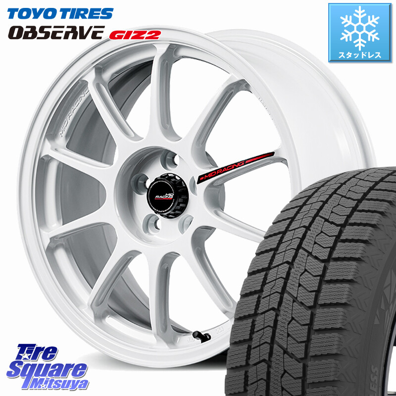 TOYO オブザーブ ギズ2 〇 OBSERVE GIZ2 スタッドレス ミツヤ 215/55R17MANARAY MID RACING R10 EVO ホイール 17インチ レーシング 17X7.5J 48 5穴 114.3 ヤリスクロス CX-3 RC系オデッセイ前期 ジューク JUKE 日産 エスティマ ヴェゼル VEZEL SX4 Sクロス アコード|タイヤスクエアミツヤ