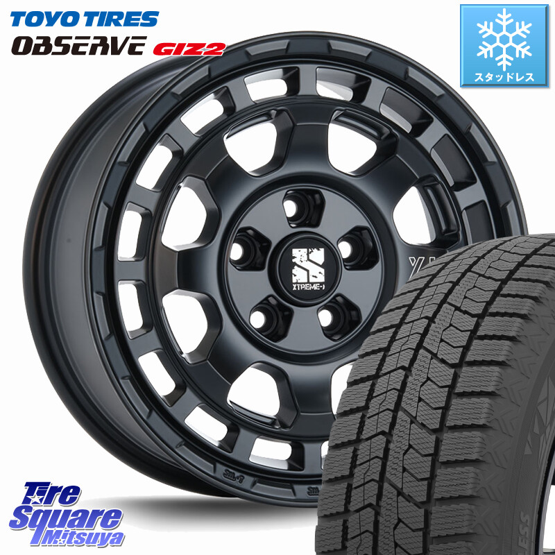 TOYO オブザーブ ギズ2 〇 2025年製 在庫● OBSERVE GIZ2 4本単位での販売 スタッドレス ミツヤ 215/60R16MLJ SAVANZA サバンザ XTREME-J ホイール 16インチ エクストリーム 16X7.0J 35 5穴 114.3 マークXジオ クラウンロイヤル クラウンハイブリッド クラウンハイブリ｜タイヤスクエアミツヤ