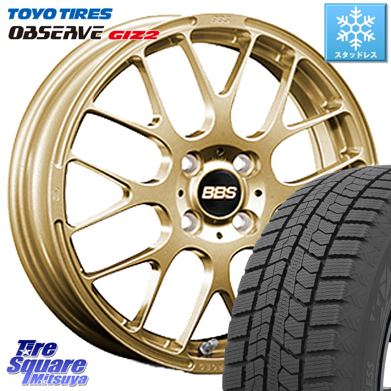 TOYO オブザーブ ギズ2 〇 2025年製 在庫● OBSERVE GIZ2 4本単位での販売 スタッドレス ミツヤ 195/65R15 BBS RP 鍛造1ピース ホイール 15インチ 15 X 6.0J +40 4穴 100 E13オーラ