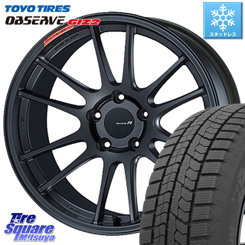 TOYO オブザーブ ギズ2 〇 OBSERVE GIZ2 スタッドレス ミツヤ 245/50R18ENKEI エンケイ Racing Revolution GTC01RR ホイール 18X8.0J 45 5穴 114.3 フーガ FUGA 日産|タイヤスクエアミツヤ