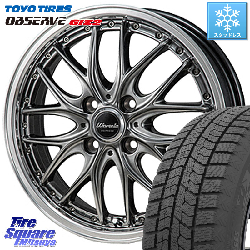 TOYO オブザーブ ギズ2 〇 OBSERVE GIZ2 スタッドレス ミツヤ 195/55R16 MONZA Warwic DEEPRAND ホイール 16 X 6.0J +42 4穴 100