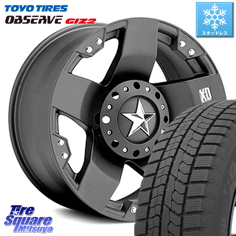 TOYO オブザーブ ギズ2 〇 OBSERVE GIZ2 スタッドレス ミツヤ 225/50R17 KMC XD775ROCKSTAR ホイール 17インチ ロックスター 17 X 8.0J +35 5穴 114.3