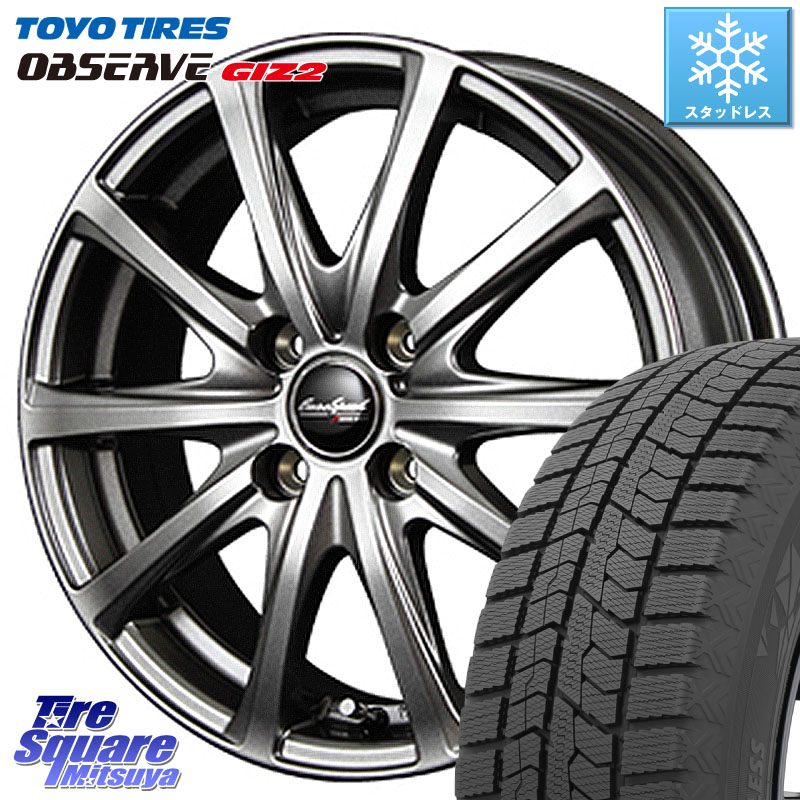 TOYO オブザーブ ギズ2 〇 OBSERVE GIZ2 スタッドレス ミツヤ 175/70R14 MANARAY MID EuroSpeed ユーロスピード V25 ホイール 14インチ 14 X 5.5J +45 4穴 100 アクア アクア ヤリス GR・GS系フィット GP5・6フィットHV Mx27/37/47Sソリオ・デリカD2 130系ヴィッツ