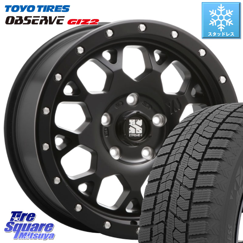 TOYO オブザーブ ギズ2 〇 OBSERVE GIZ2 スタッドレス ミツヤ 215/60R16 MLJ XJ04 XTREME-J エクストリームJ ホイール 16インチ 16 X 7.0J +35 5穴 114.3
