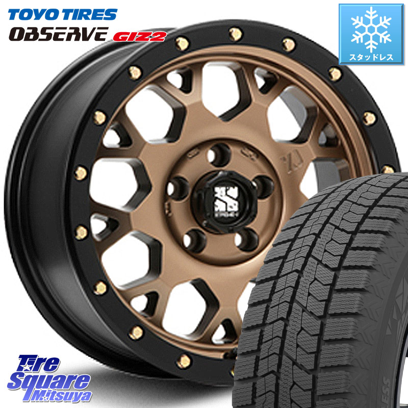 TOYO オブザーブ ギズ2 〇 2025年製 在庫● OBSERVE GIZ2 4本単位での販売 スタッドレス ミツヤ 165/70R14 MLJ XJ04 XTREME-J エクストリームJ マットブロンズ ホイール 14インチ 14 X 4.5J +43 4穴 100 Mx27/37/47Sソリオ・デリカD2 MAx6S系ソリオ