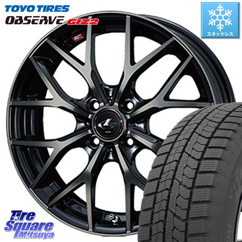 TOYO オブザーブ ギズ2 〇 2025年製 在庫● OBSERVE GIZ2 4本単位での販売 スタッドレス ミツヤ 195/65R15 WEDS レオニス MX ウェッズ Leonis ホイール 15インチ 15 X 5.5J +50 4穴 100 E13ノートクロスオーバー