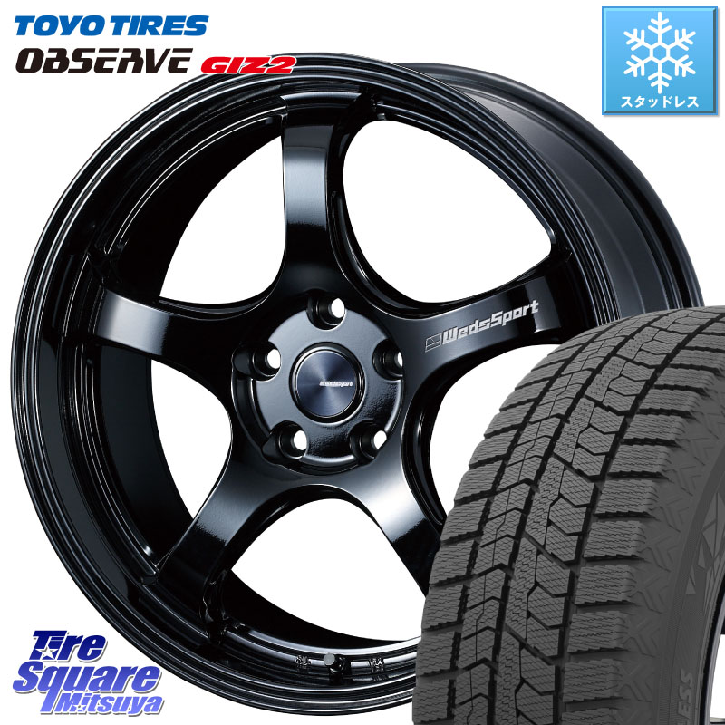 TOYO オブザーブ ギズ2 〇 OBSERVE GIZ2 スタッドレス ミツヤ 215/45R18 WEDS 72774 RN-05M ウェッズ スポーツ ホイール 18インチ 18 X 7.5J +45 5穴 114.3 プリウスアルファ 136,905円