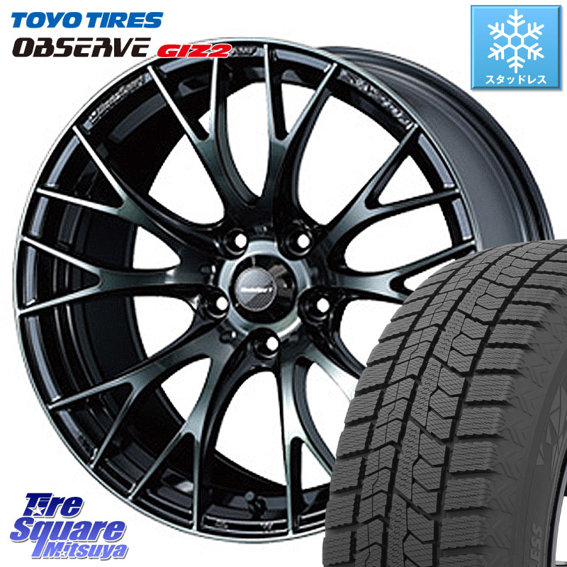 TOYO オブザーブ ギズ2 〇 OBSERVE GIZ2 スタッドレス ミツヤ 225/50R17WEDS WedsSport SA-20R SA20R ウェッズ スポーツ ホイール 17インチ 17X7.5J 45 5穴 114.3 WRX-S4(VBH) ウィンダム RX-8 MAZDA WRX S4|タイヤスクエアミツヤ