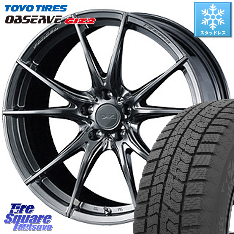 TOYO オブザーブ ギズ2 〇 OBSERVE GIZ2 スタッドレス ミツヤ 245/50R18 WEDS F ZERO FZ-2 FZ2 鍛造 FORGED ホイール18インチ エフゼロ 18 X 7.5J +38 5穴 114.3
