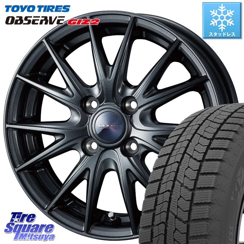 TOYO オブザーブ ギズ2 〇 OBSERVE GIZ2 スタッドレス ミツヤ 195/55R16 WEDS ウェッズ ヴェルヴァ スポルト2 ホイール 16インチ 16 X 6.0J +40 4穴 100