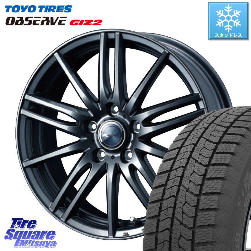 TOYO オブザーブ ギズ2 〇 OBSERVE GIZ2 スタッドレス ミツヤ 205/60R16 WEDS ウェッズ ZAMIK ザミック TITO 16インチ 16 X 7.0J +55 5穴 114.3