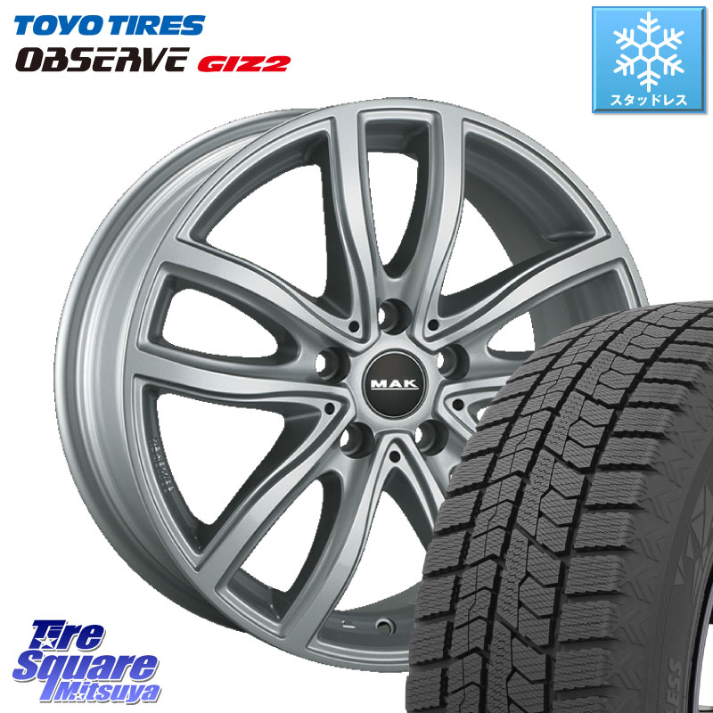 TOYO オブザーブ ギズ2 〇 OBSERVE GIZ2 スタッドレス ミツヤ 225/50R17阿部商会 MAK FAHR ホイール 17インチ 17X7.5J(BMW G42) 30 5穴 112 BMW 2シリーズ G42｜タイヤスクエアミツヤ