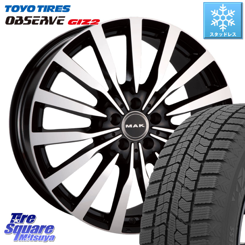TOYO オブザーブ ギズ2 〇 2025年製 在庫●セール OBSERVE GIZ2 4本単位での販売 スタッドレス ミツヤ 225/45R17阿部商会 MAK KRONE クローネ ホイール 17X7.5J(MB W246) 48 5穴 112 メルセデスベンツ Bクラス(W246)｜タイヤスクエアミツヤ