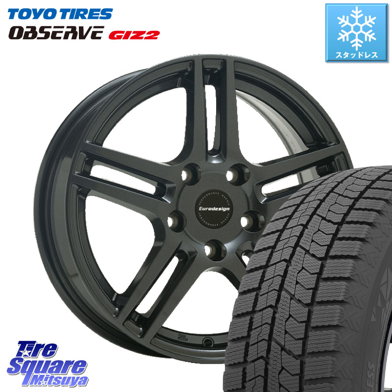 TOYO オブザーブ ギズ2 〇 2025年製 在庫● OBSERVE GIZ2 4本単位での販売 スタッドレス ミツヤ 205/65R16阿部商会 Eurodesign EIGER ホイール 16インチ 16X7.0J(MINI F60) 41 5穴 112 MINI ミニ クロスオーバー F60｜タイヤスクエアミツヤ