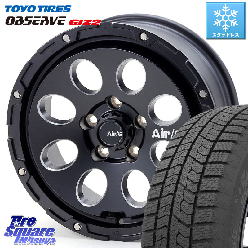 TOYO オブザーブ ギズ2 〇 OBSERVE GIZ2 スタッドレス ミツヤ 205/60R16 4X4エンジニアリング Air G Massive エアーGマッシブ ホイール 16インチ 16 X 7.0J +35 5穴 114.3
