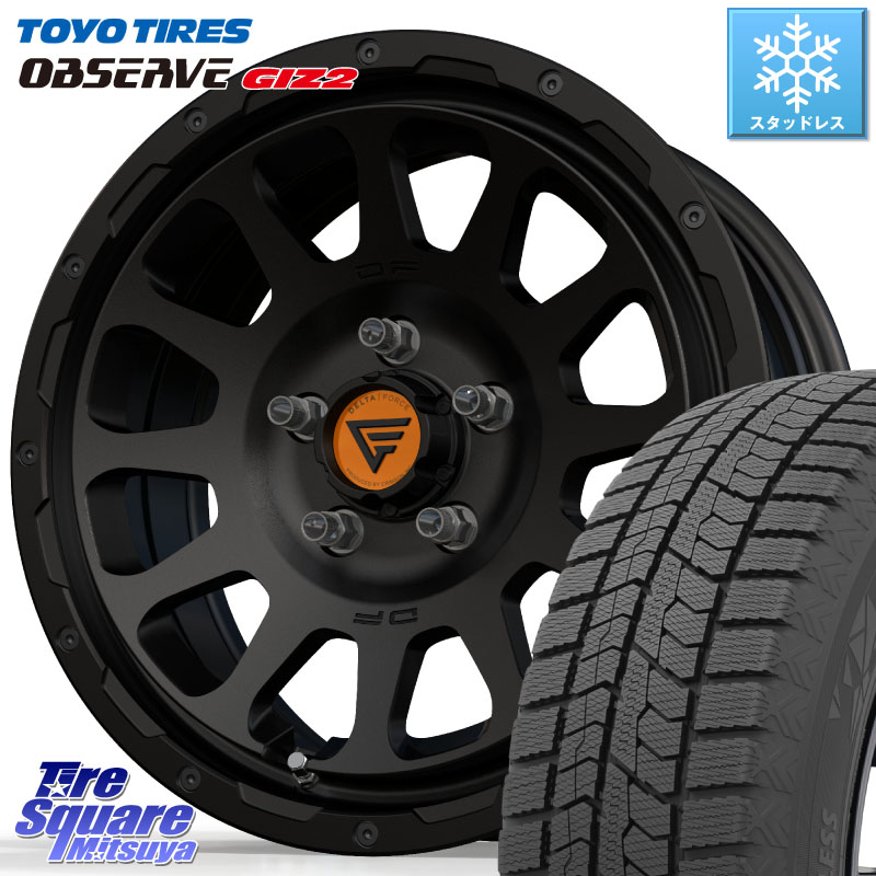 TOYO オブザーブ ギズ2 〇 2025年製 在庫● OBSERVE GIZ2 4本単位での販売 スタッドレス ミツヤ 205/65R16 DELTA FORCE デルタフォース オーバル BK 16インチ ホイール 16 X 7.0J +35 5穴 114.3 105,225円